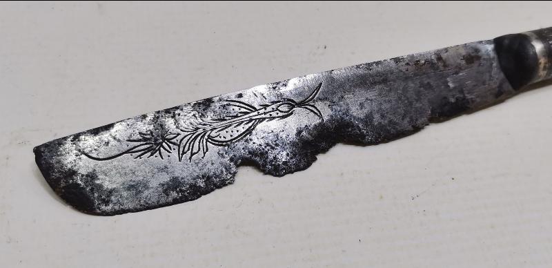 OSMANLI DÖNEMİ 1320 TARİHLİ VE GÜMÜŞ SAPLI HATTAT BIÇAĞI