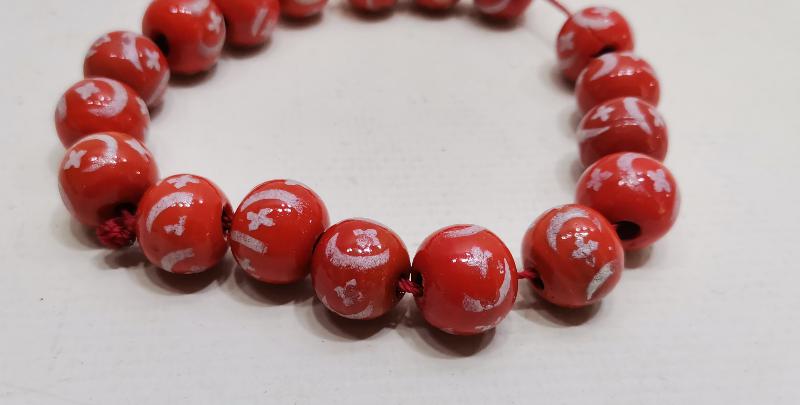 OSMANLI DÖNEMİ AY YILDIZLI ÇEKOSLAVAK BOHEM KRİSTAL CAM BİLEKLİK