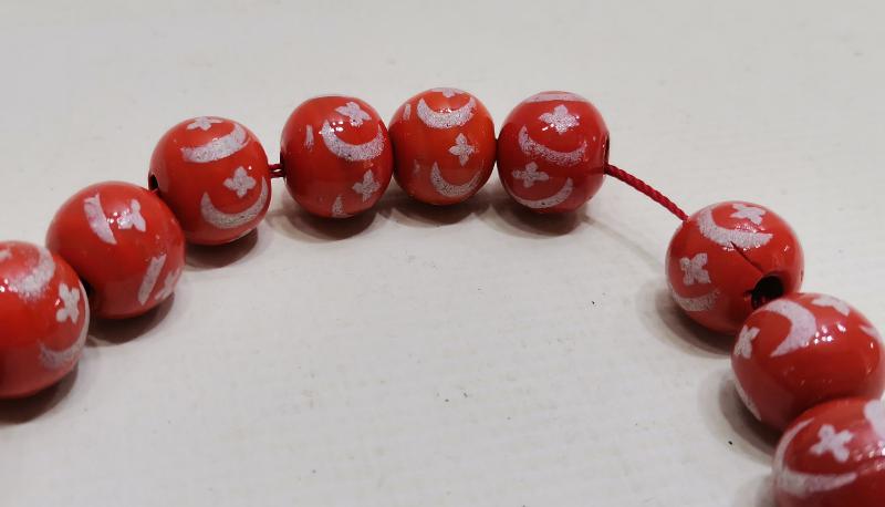 OSMANLI DÖNEMİ AY YILDIZLI ÇEKOSLAVAK BOHEM KRİSTAL CAM BİLEKLİK