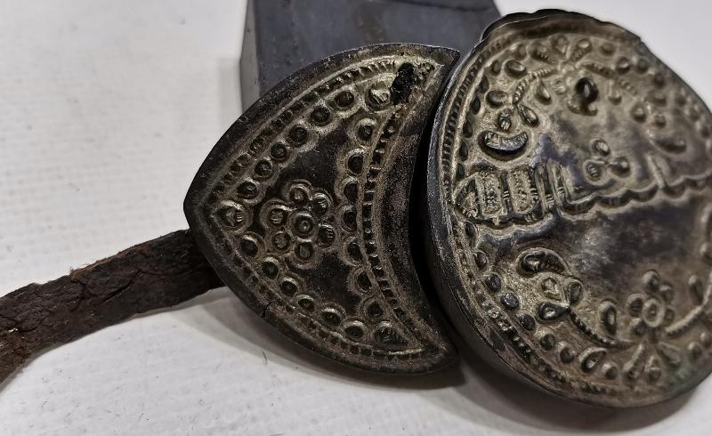 OSMANLI DÖNEMİ MAŞALLAH YAZILI GÜMÜŞ PAZUBENT