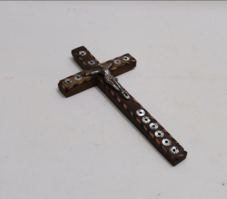 OSMANLI DÖNEMİ RUM İŞİ ÇARMIHA GERİLMİŞ HAZRETİ İSA HAÇ