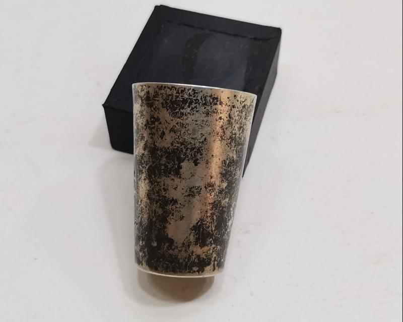 OSMANLI DÖNEMİ RUM İŞİ KALEM İŞÇİLİKLİ GÜMÜŞ BARDAK