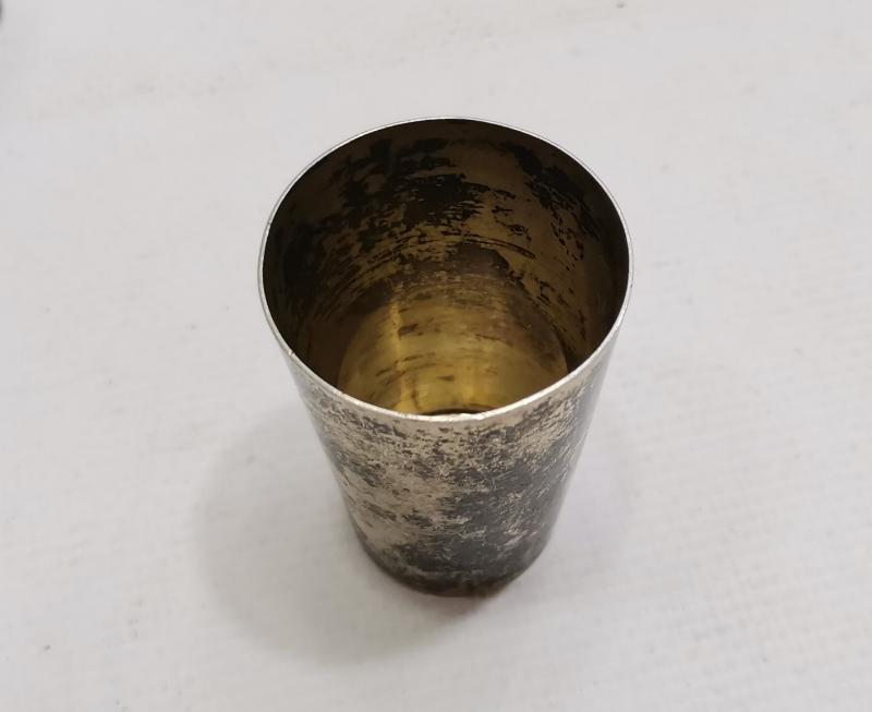 OSMANLI DÖNEMİ RUM İŞİ KALEM İŞÇİLİKLİ GÜMÜŞ BARDAK