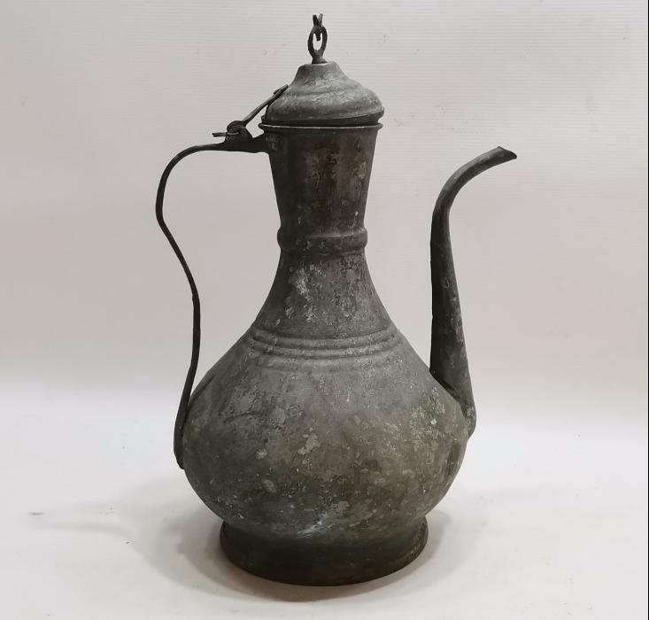 OSMANLI DÖNEMİ TUTAMACI AY YILDIZLI BAKIR İBRİK