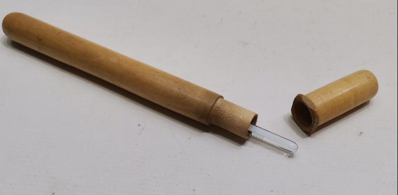 OSMANLI TIP TARİHİ - RUM İŞİ SMYRNE YAZILI ÇOK NADİR ATEŞ ÖLÇER TERMOMETRE