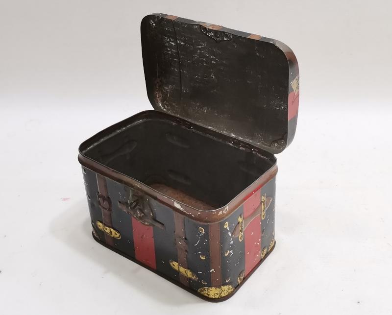 OSMANLICA, FRANSIZCA VE ERMENİCE YAVRUYAN YAZILI TENEKE KUTU