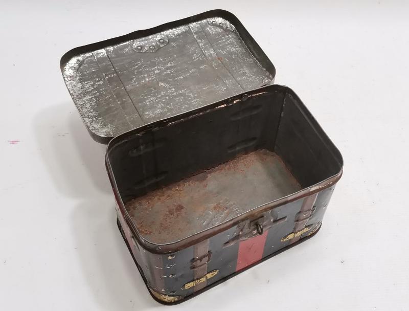 OSMANLICA, FRANSIZCA VE ERMENİCE YAVRUYAN YAZILI TENEKE KUTU