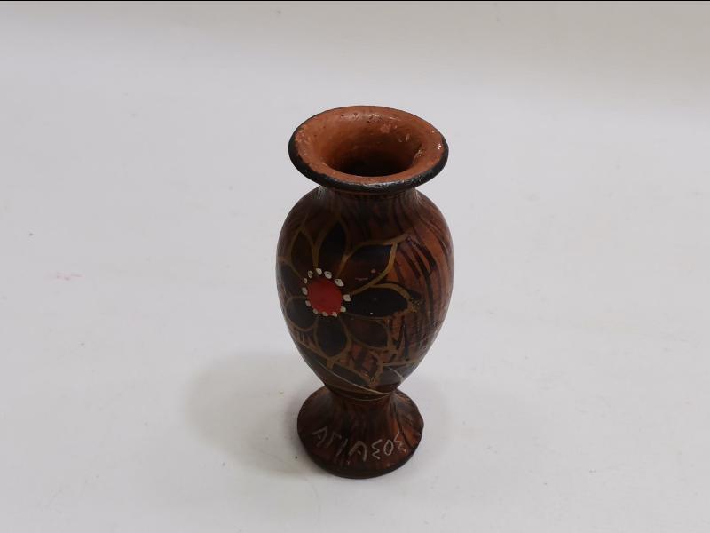 ANTİKA YUNAN İŞİ MİNİ SERAMİK VAZO