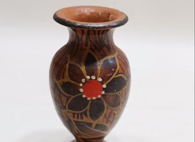 ANTİKA YUNAN İŞİ MİNİ SERAMİK VAZO