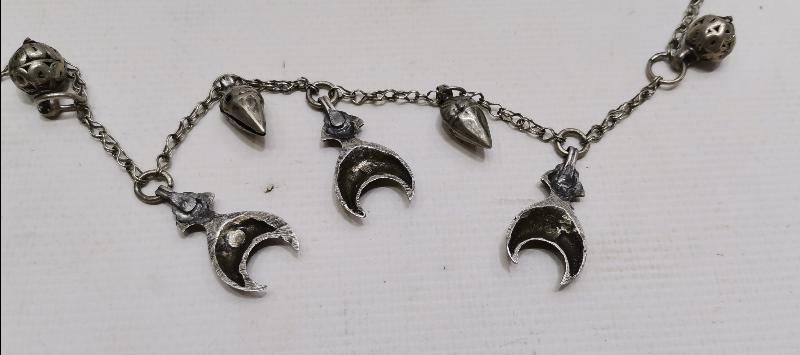 OSMANLI DÖNEMİ ÇERKES İŞİ GÜMÜŞ GERDANLIK 