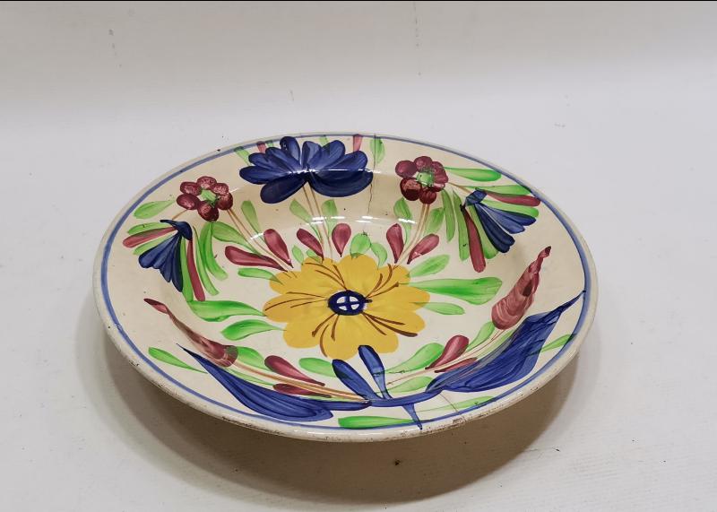 OSMANLI DÖNEMİ ÇİÇEKLİ PORSELEN TABAK