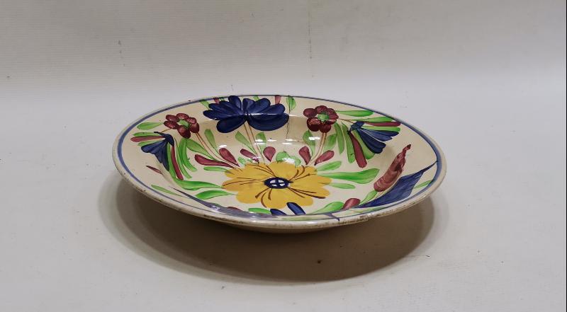 OSMANLI DÖNEMİ ÇİÇEKLİ PORSELEN TABAK