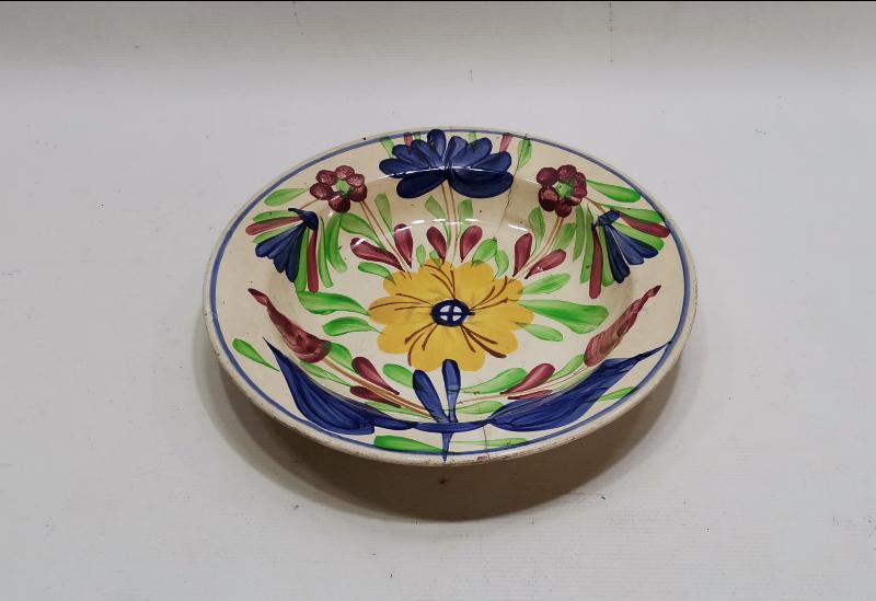 OSMANLI DÖNEMİ ÇİÇEKLİ PORSELEN TABAK