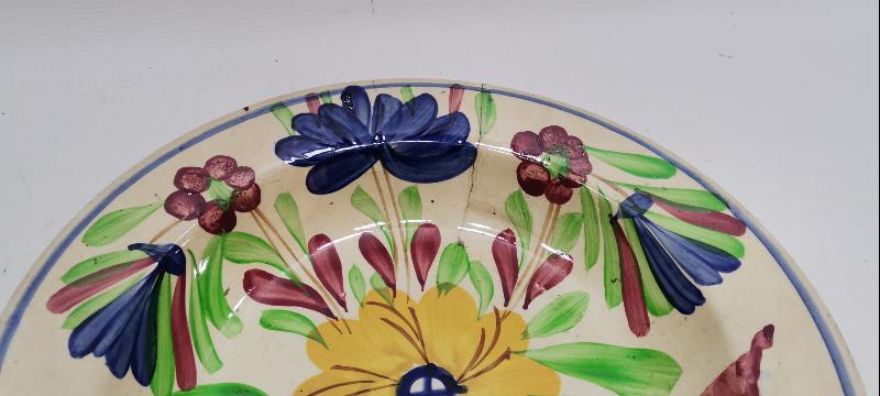 OSMANLI DÖNEMİ ÇİÇEKLİ PORSELEN TABAK