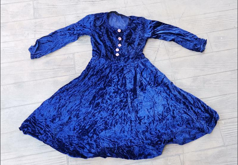 OSMANLI DÖNEMİ KADİFE KADIN ELBİSESİ 