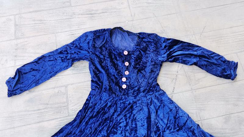 OSMANLI DÖNEMİ KADİFE KADIN ELBİSESİ 