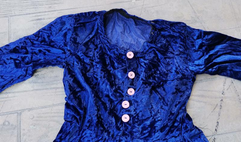 OSMANLI DÖNEMİ KADİFE KADIN ELBİSESİ 