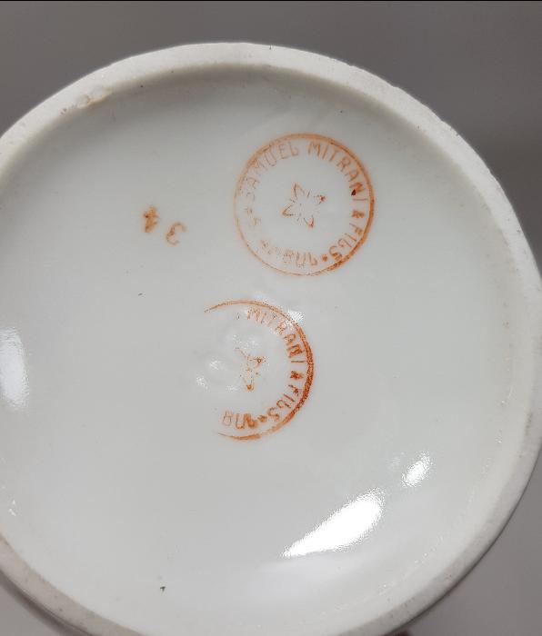 OSMANLI DÖNEMİ SAMUEL MITRANI FILS STAMBUL DAMGALI PORSELEN SÜTLÜK