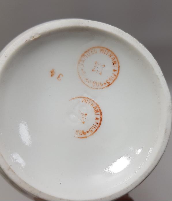 OSMANLI DÖNEMİ SAMUEL MITRANI FILS STAMBUL DAMGALI PORSELEN SÜTLÜK