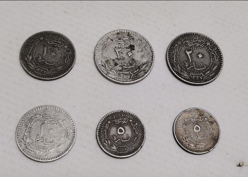SULTAN MEHMET REŞAD HAN DÖNEMİ MADENİ PARA LOTU