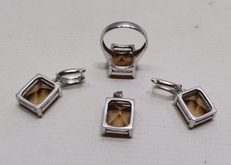 ZULTANİT TAŞLI GÜMÜŞ TAKI SETİ