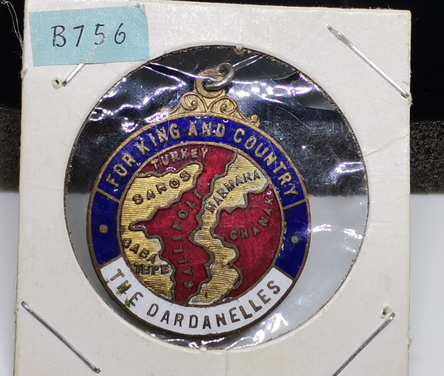 1. DÜNYA SAVAŞI DÖNEMİ ÇANAKKALE DENİZ SAVAŞLARINA KATILAN ASKERLERE VERİLEN ÇOK NADİR MİNELİ ÇANAKKALE ROZET