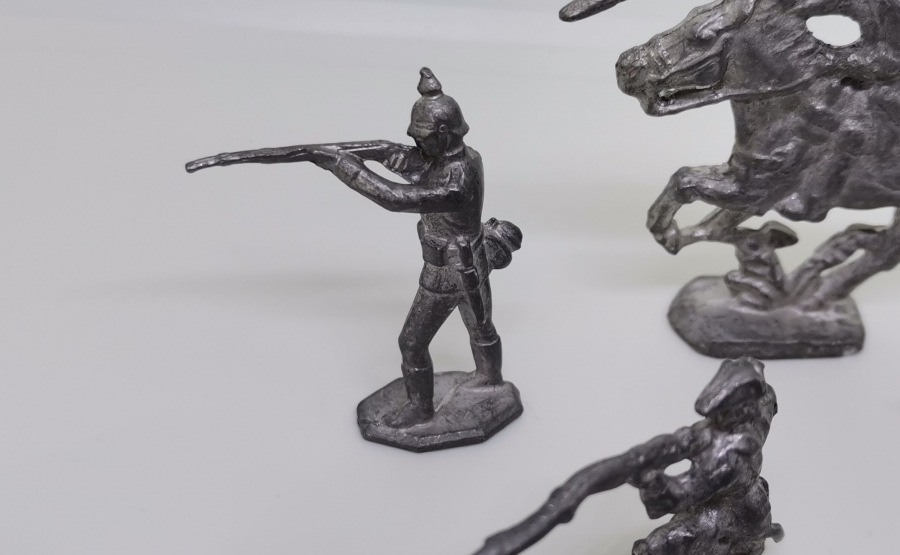 1. DÜNYA SAVAŞI DÖNEMİ FRANSIZ ASKERLERİ GÖRSELLİ KURŞUN ASKER LOTU