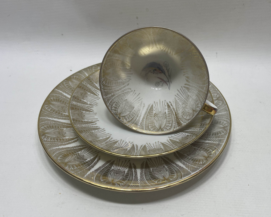 ALTIN VARAKLI BAVARIA TRİO KAHVE TAKIMI