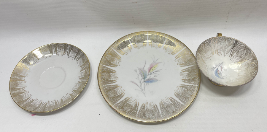 ALTIN VARAKLI BAVARIA TRİO KAHVE TAKIMI