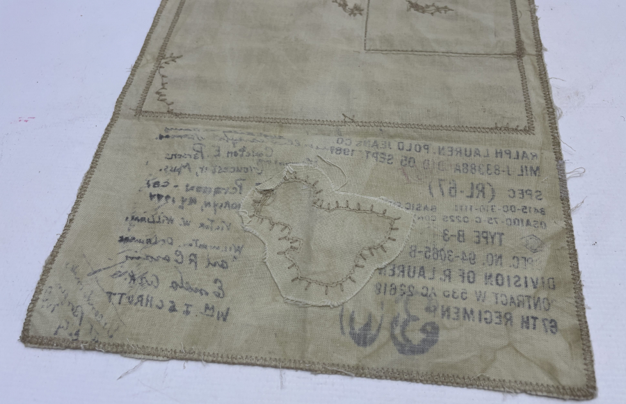 ANTİKA AMERİKAN BAYRAKLI KUMAŞ PARÇASI