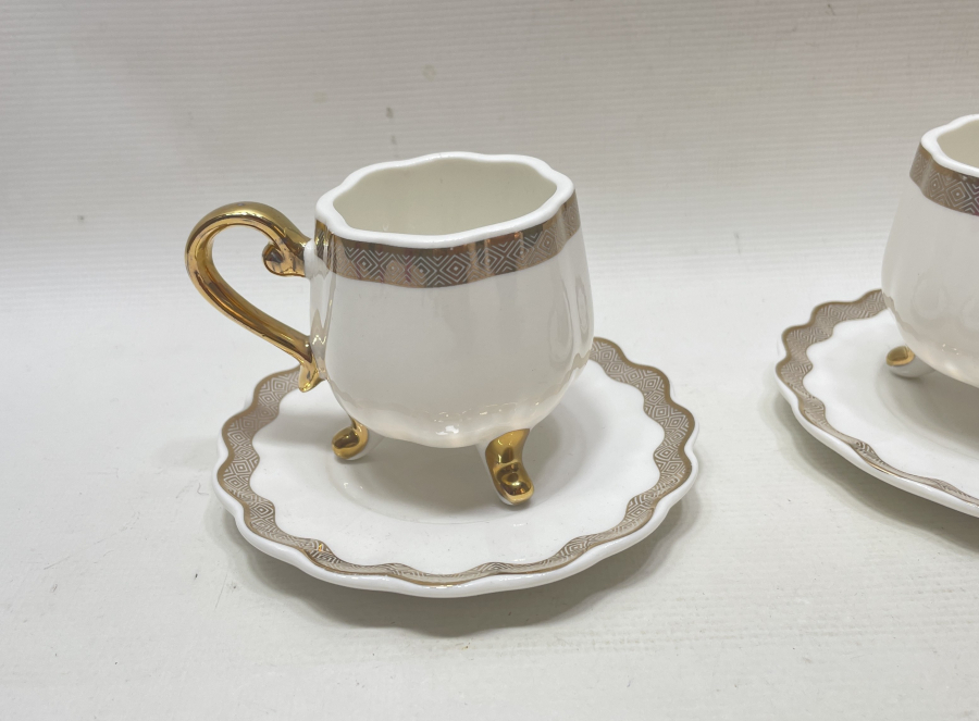 ANTİKA ÇİFT PORSELEN KAHVE TAKIMI