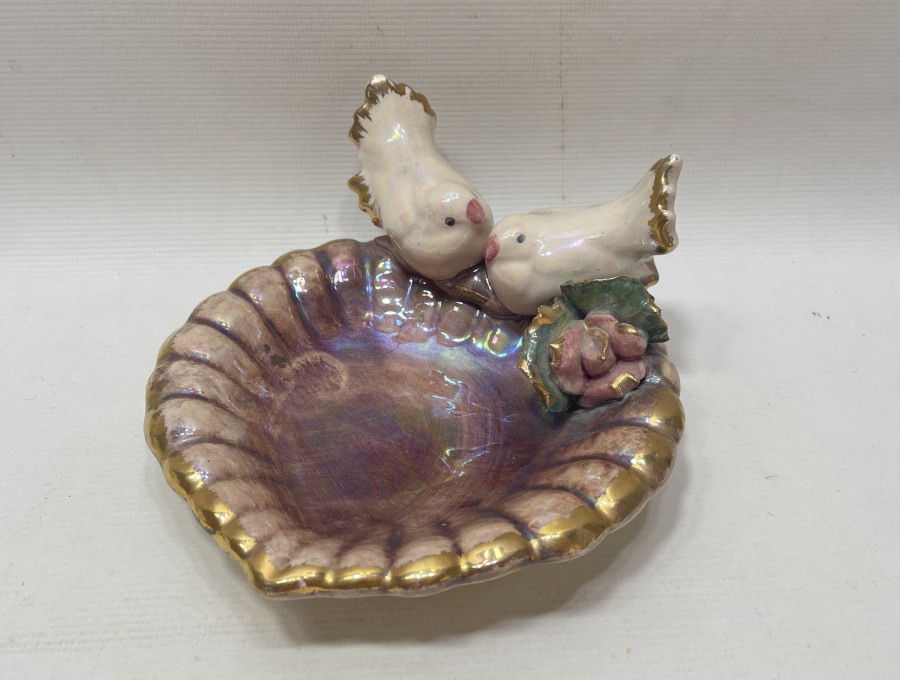 ANTİKA PORSELEN KUŞLU İKRAMLIK