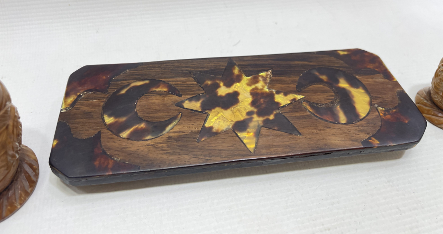 BAĞA VE KUKADAN MAMUL AY YILDIZLI ANTİKA HOKKA TAKIMI