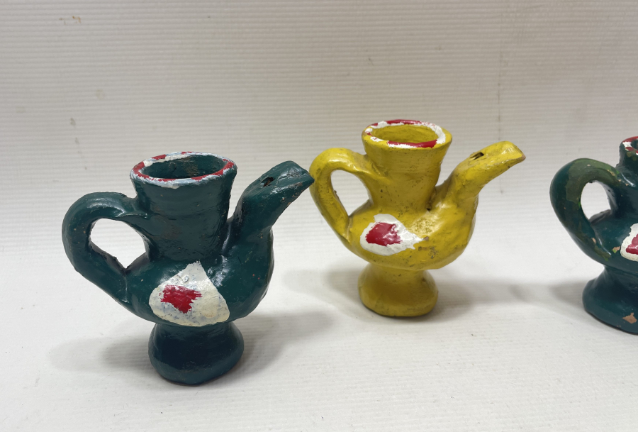 EL BOYAMA ANTİKA OYUNCAK TOPRAK DÜDÜK LOTU