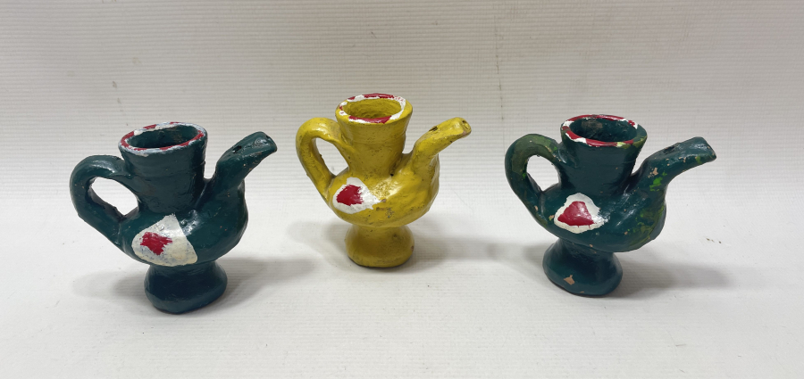 EL BOYAMA ANTİKA OYUNCAK TOPRAK DÜDÜK LOTU