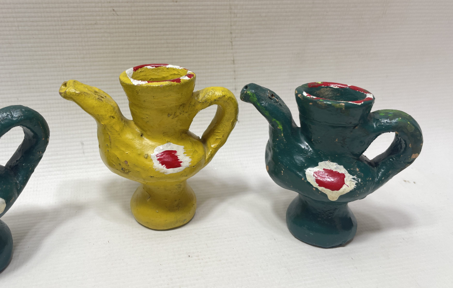 EL BOYAMA ANTİKA OYUNCAK TOPRAK DÜDÜK LOTU