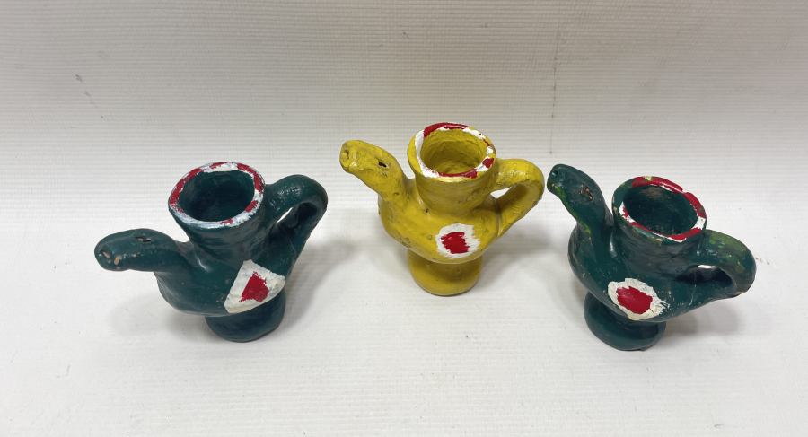 EL BOYAMA ANTİKA OYUNCAK TOPRAK DÜDÜK LOTU