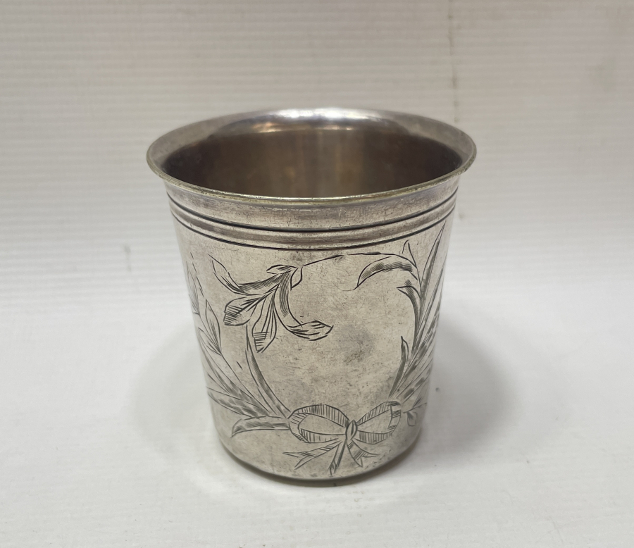 KALEM İŞÇİLİKLİ ANTİKA GÜMÜŞ BARDAK