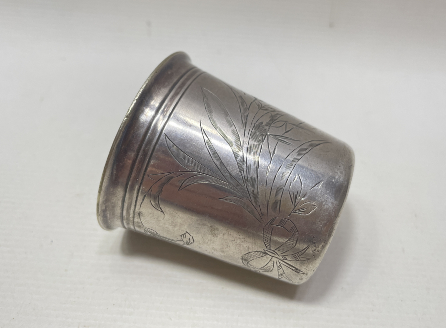 KALEM İŞÇİLİKLİ ANTİKA GÜMÜŞ BARDAK