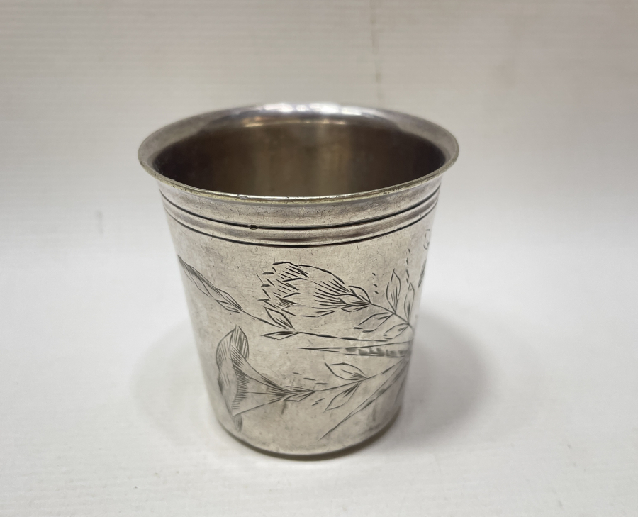 KALEM İŞÇİLİKLİ ANTİKA GÜMÜŞ BARDAK