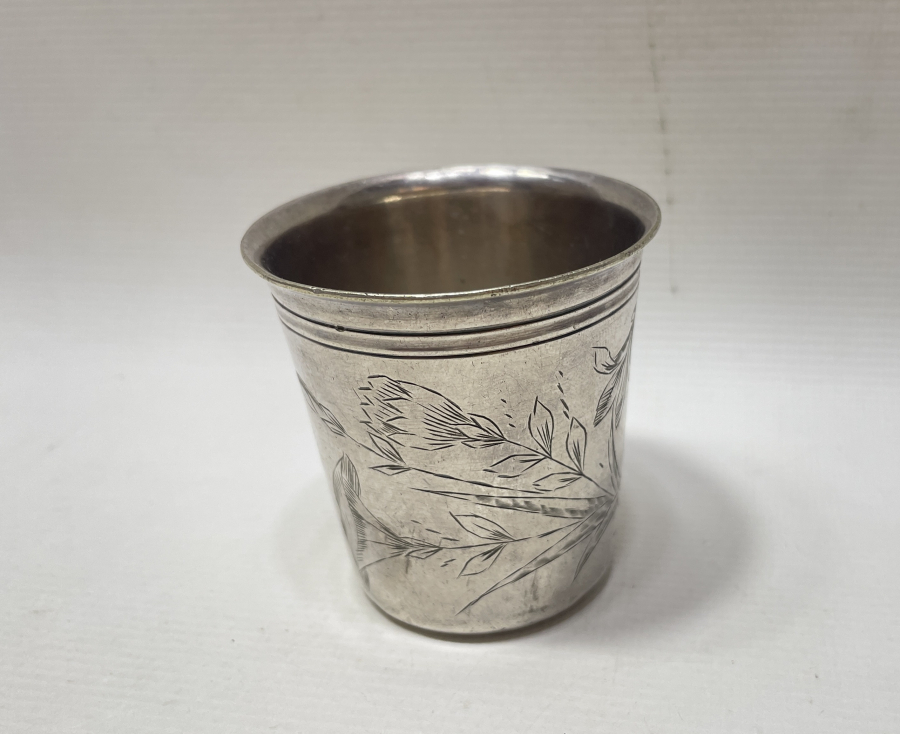 KALEM İŞÇİLİKLİ ANTİKA GÜMÜŞ BARDAK