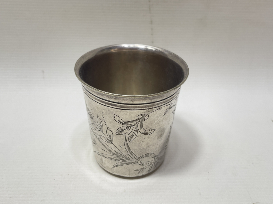 KALEM İŞÇİLİKLİ ANTİKA GÜMÜŞ BARDAK