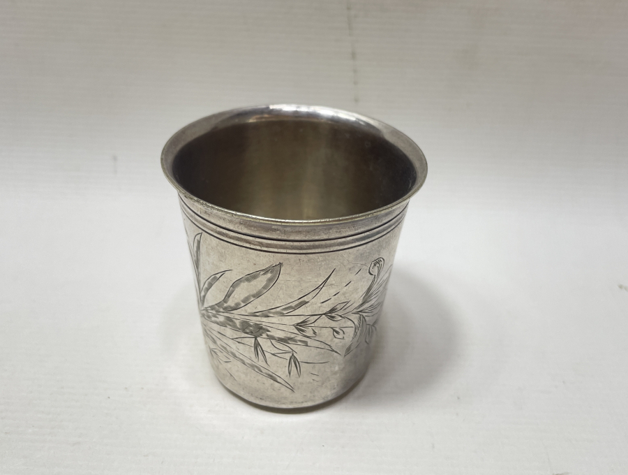 KALEM İŞÇİLİKLİ ANTİKA GÜMÜŞ BARDAK