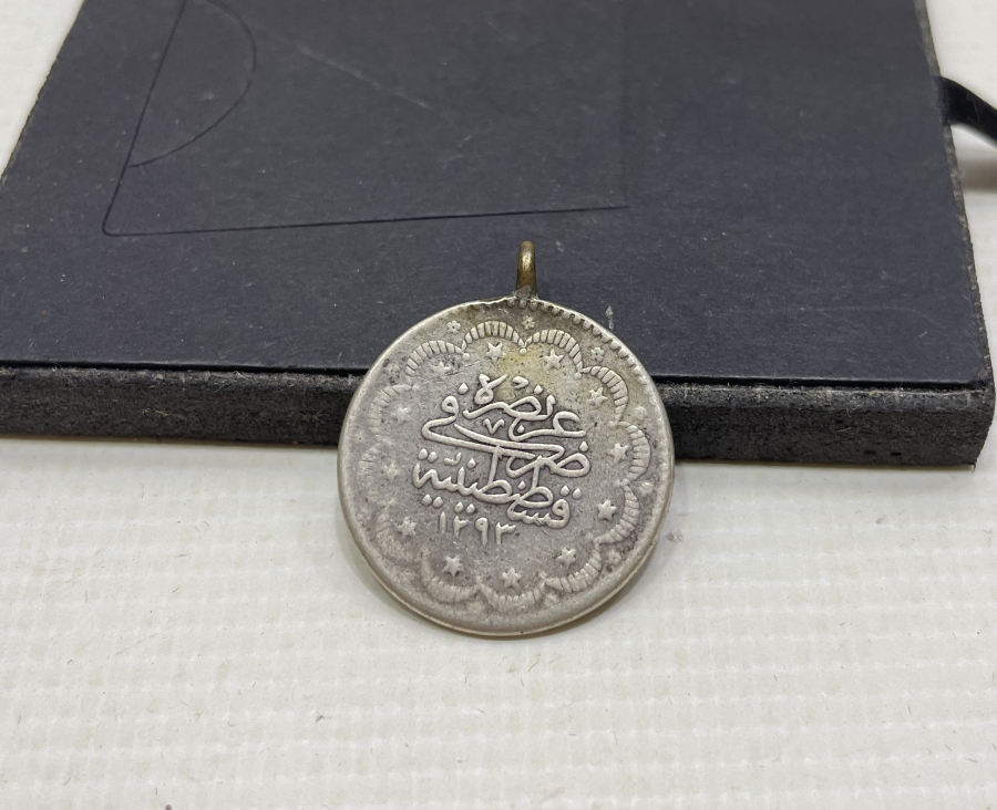 KOLYEYE ÇEVRİLMİŞ OSMANLI DÖNEMİ GÜMÜŞ 5 KURUŞ