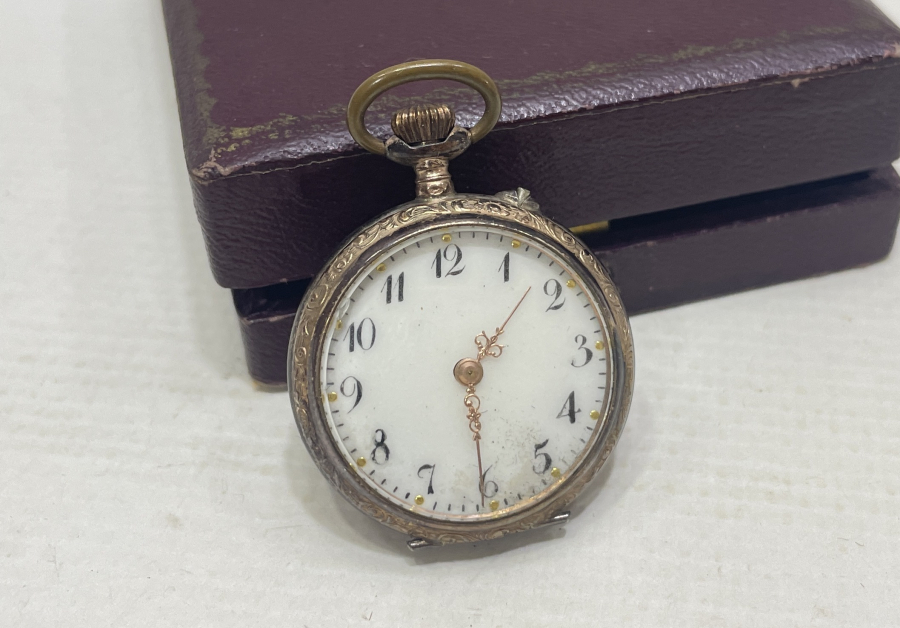 ORJİNAL KUTUSUNDA ANTİKA KURMALI CEP SAATİ