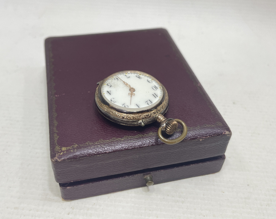 ORJİNAL KUTUSUNDA ANTİKA KURMALI CEP SAATİ