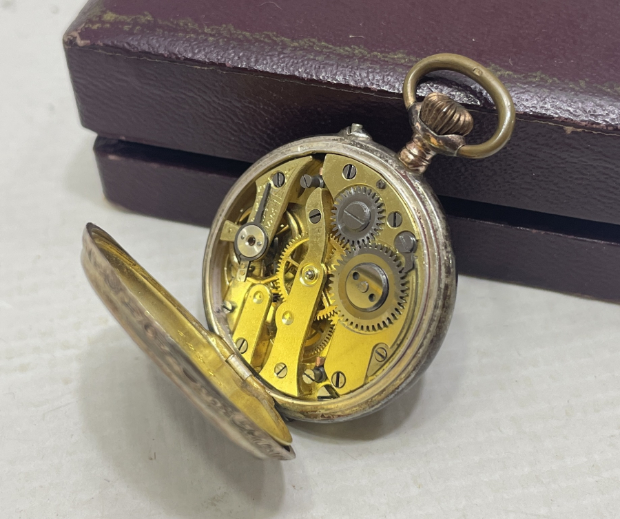 ORJİNAL KUTUSUNDA ANTİKA KURMALI CEP SAATİ