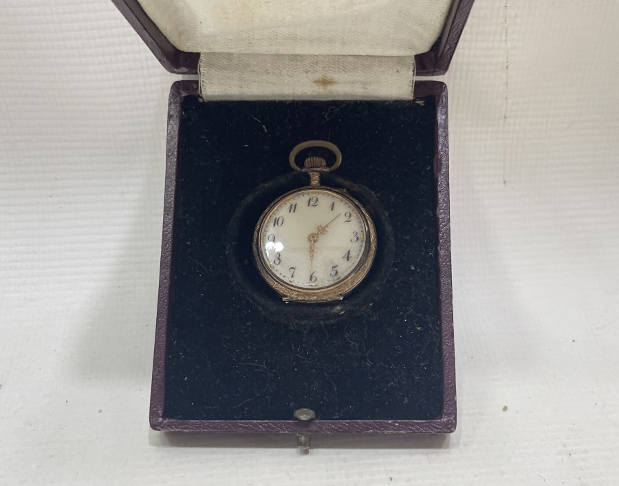 ORJİNAL KUTUSUNDA ANTİKA KURMALI CEP SAATİ