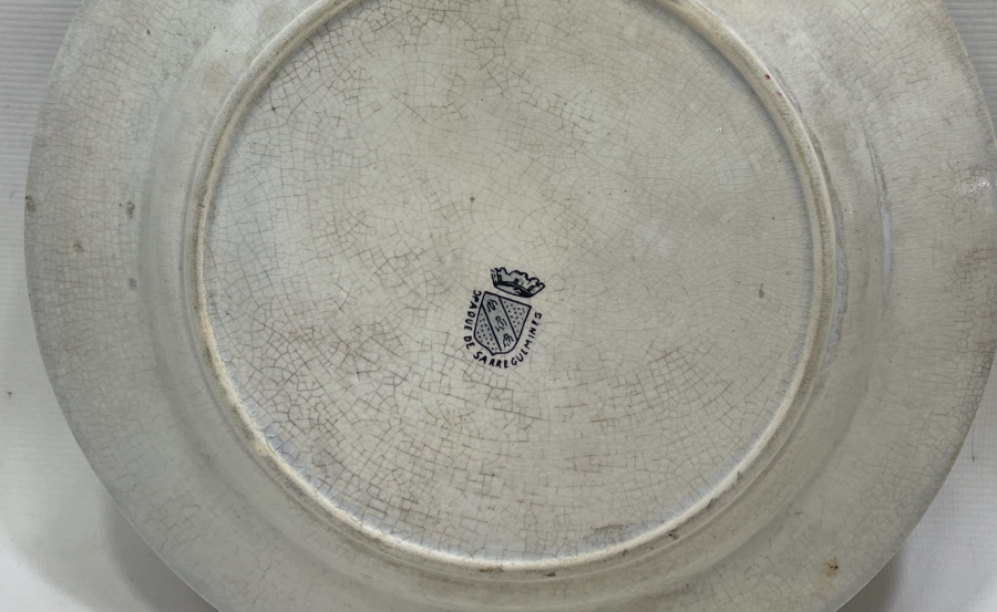 OSMANLI DÖNEMİ EL BOYAMA NADİR FORMDA AY YILDIZLI TABAK