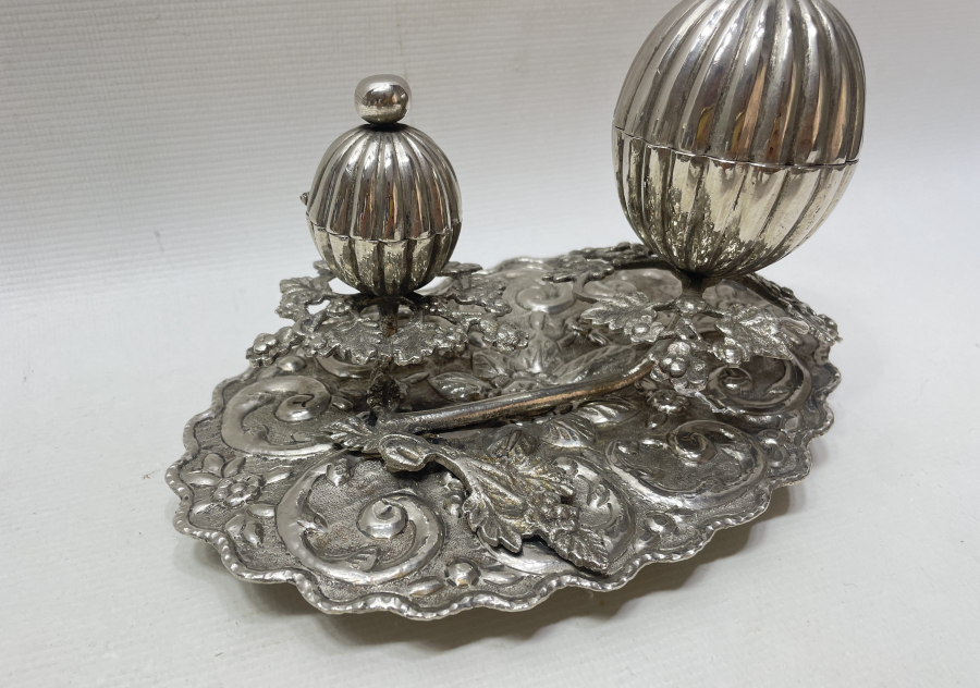 OSMANLI DÖNEMİ GÜMÜŞ KAPLAMA ÇİFTE BUHURDAN